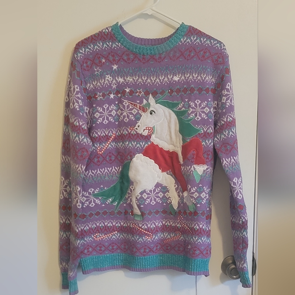 Purple Unicorn Sweater